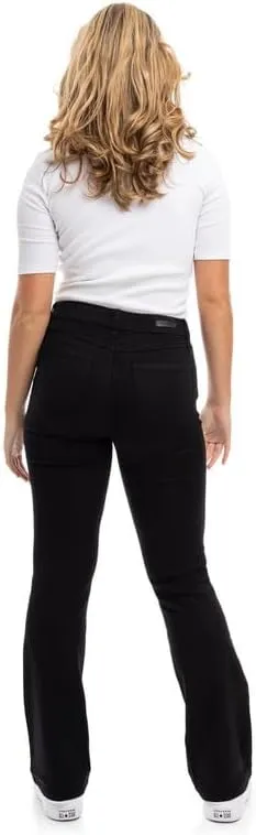 1822 Denim Holly Better Butter High-Rise Slim Boot Jeans for Women in Black - Ultra-Comfy Stretch with Sculpting Fit