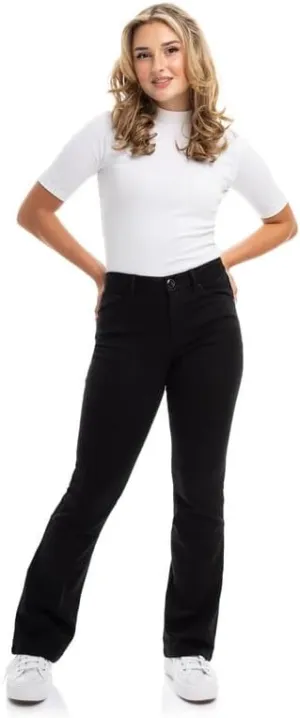 1822 Denim Holly Better Butter High-Rise Slim Boot Jeans for Women in Black - Ultra-Comfy Stretch with Sculpting Fit