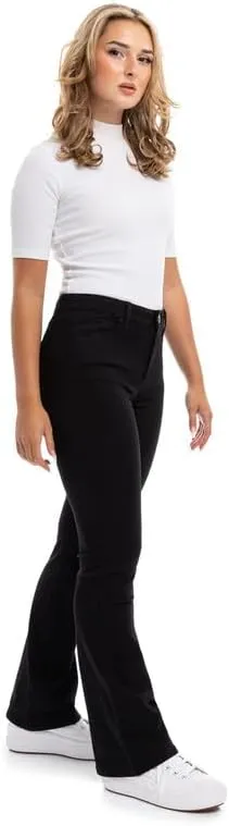 1822 Denim Holly Better Butter High-Rise Slim Boot Jeans for Women in Black - Ultra-Comfy Stretch with Sculpting Fit