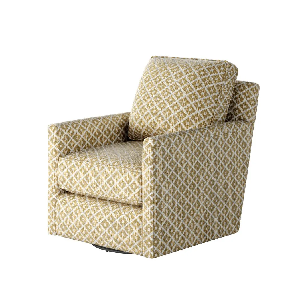 21-02G-C Transitional Swivel Glider Chair - Stylish Comfort with Reversible Cushions & Durable Fabric