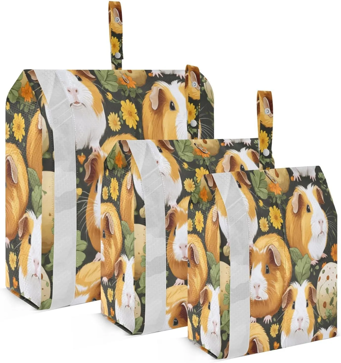3 Set Travel Packing Cubes Lightweight Foldable Cute Guinea Pig Luggage Bags Organizers for Travel Accessories Travel Essentials