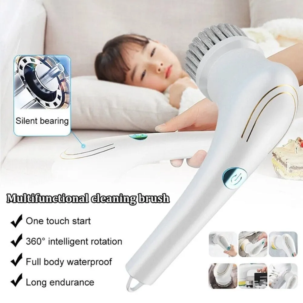 5-In-1 Cordless Electric Cleaning Brush | USB Rechargeable