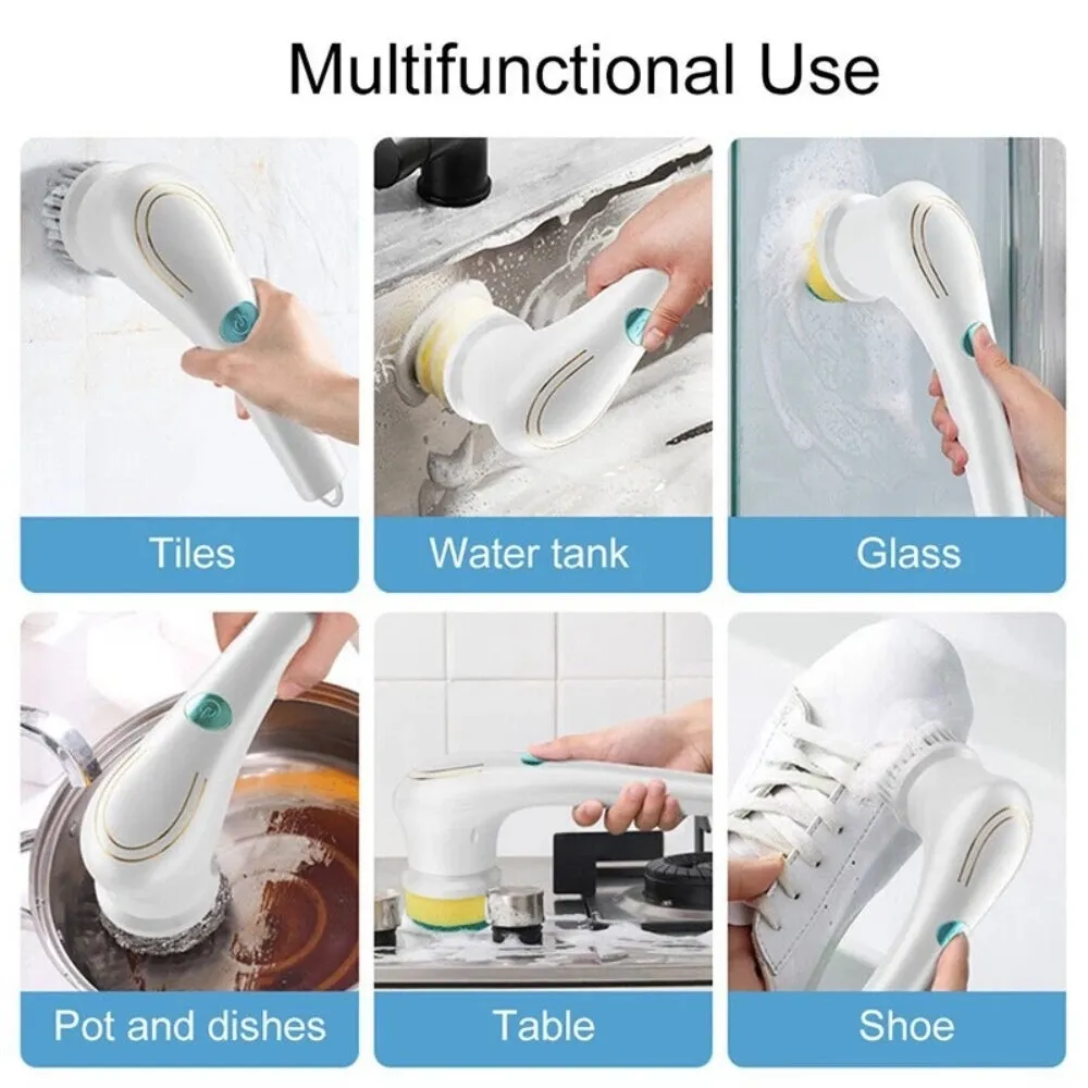 5-In-1 Cordless Electric Cleaning Brush | USB Rechargeable
