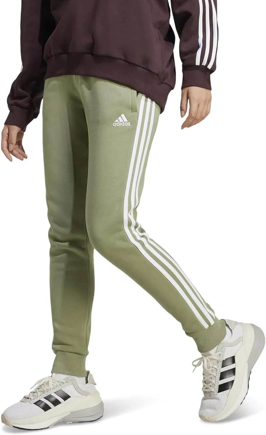 adidas Women's Essentials 3-Stripes Fleece Pants