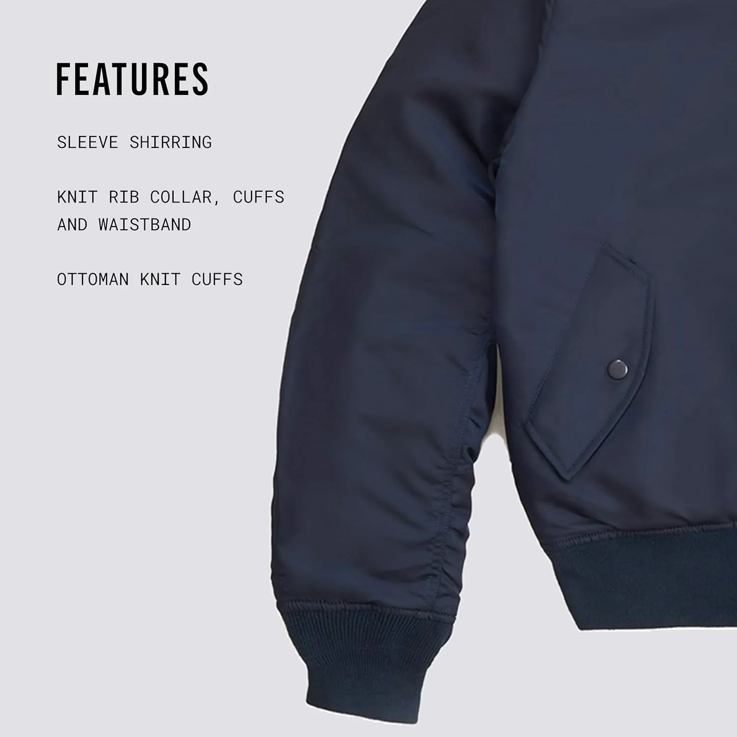 Alpha Industries MA-1 Slim Fit Bomber Flight Jacket - Fighter Pilot Flight Jacket