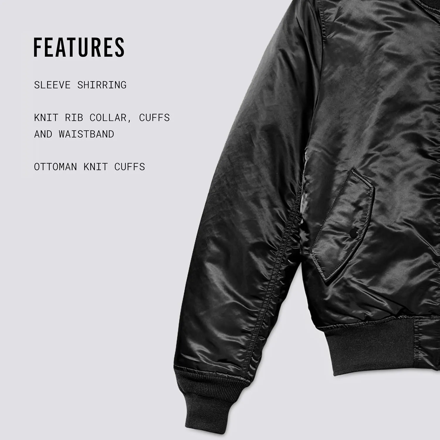 Alpha Industries MA-1 Slim Fit Bomber Flight Jacket - Fighter Pilot Flight Jacket