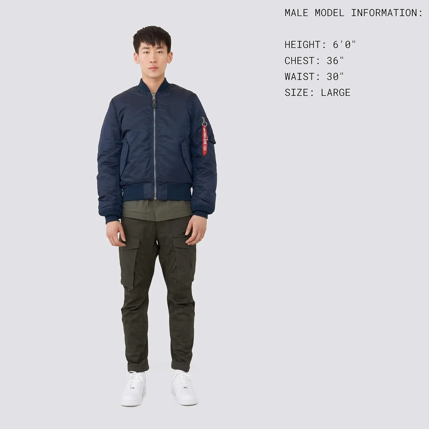 Alpha Industries MA-1 Slim Fit Bomber Flight Jacket - Fighter Pilot Flight Jacket