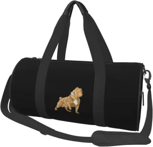 American Bully Convertible Garment Bag with Shoulder Strap, Carry on Garment Duffel Bag for Men Women - Rolling Foldable for Travel Luggage Bags (Black)