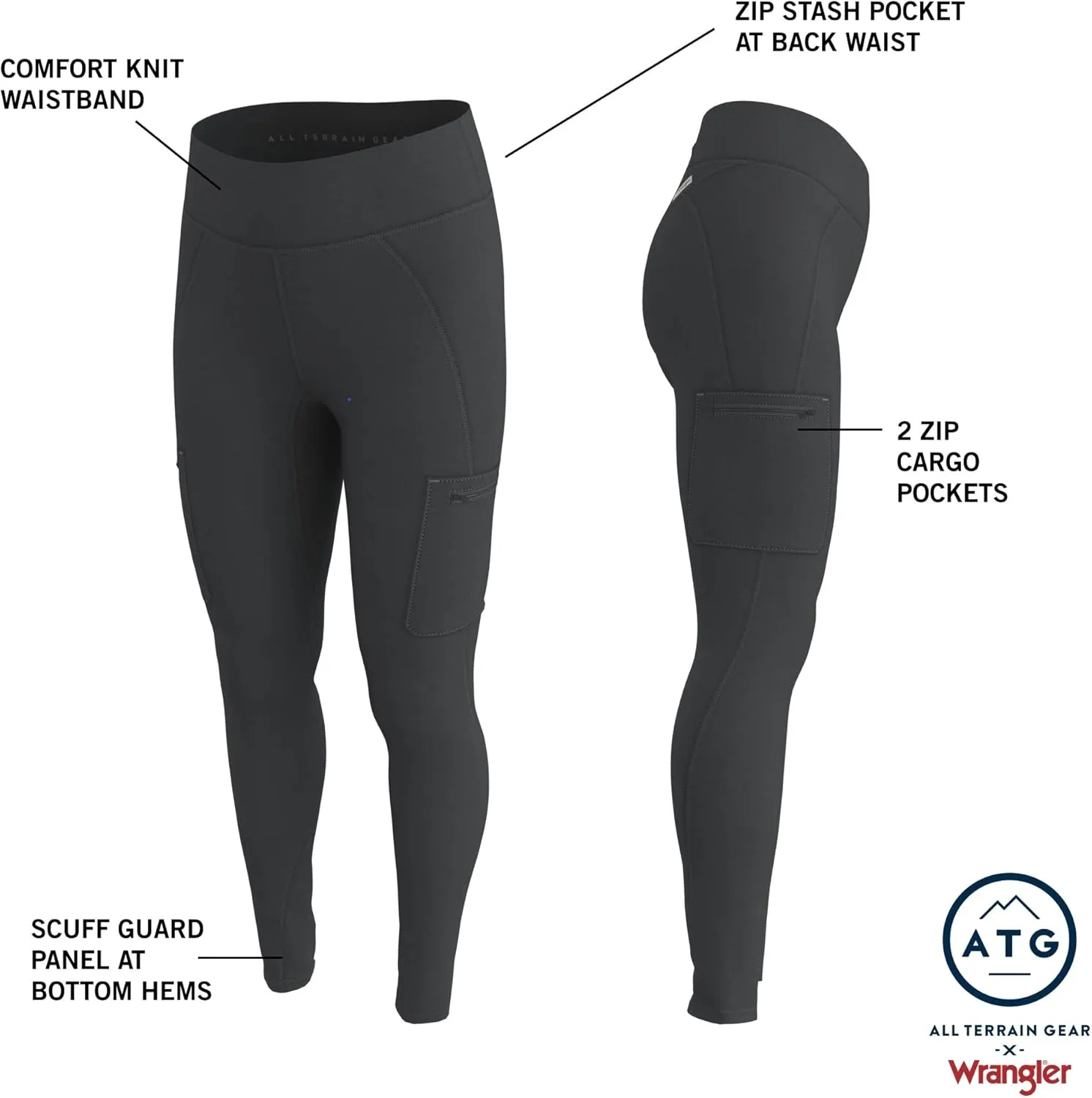 ATG by Wrangler Women's Hybrid Cargo Legging