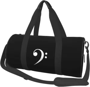 Bass Clef Convertible Garment Bag with Shoulder Strap, Carry on Garment Duffel Bag for Men Women - Rolling Foldable for Travel Luggage Bags (Black)