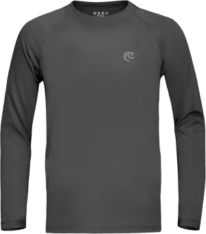 Boys UPF 50  Swim Shirt Long Sleeve, 1 or 2 Pack UV Sun Protection Rash Guard, Youth Kids SPF Water Shirts for Beach Surf