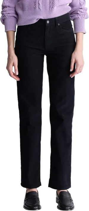 Buffalo David Bitton Women's Mary Mid Rise Straight Leg Cordurory Pant
