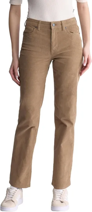 Buffalo David Bitton Women's Mary Mid Rise Straight Leg Cordurory Pant