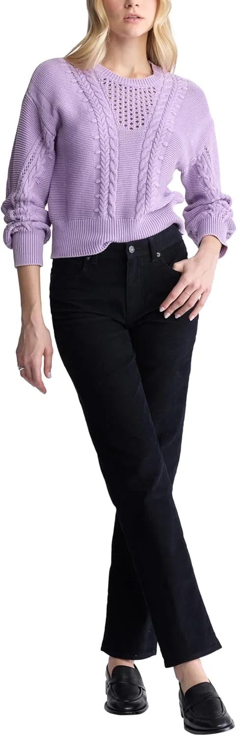 Buffalo David Bitton Women's Mary Mid Rise Straight Leg Cordurory Pant