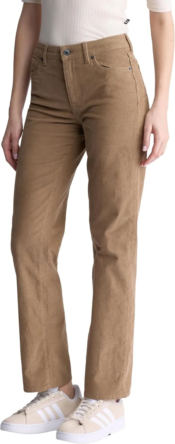 Buffalo David Bitton Women's Mary Mid Rise Straight Leg Cordurory Pant
