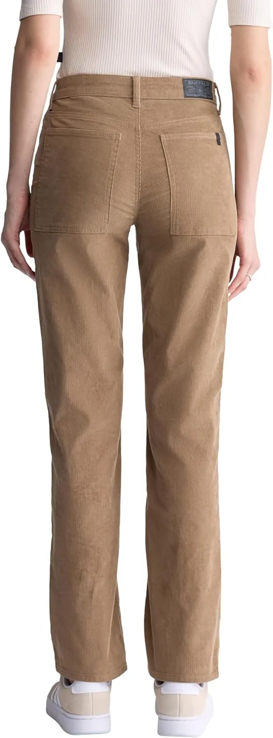Buffalo David Bitton Women's Mary Mid Rise Straight Leg Cordurory Pant