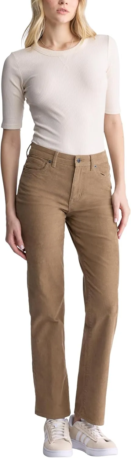 Buffalo David Bitton Women's Mary Mid Rise Straight Leg Cordurory Pant