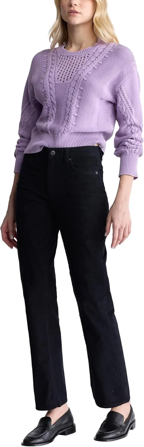 Buffalo David Bitton Women's Mary Mid Rise Straight Leg Cordurory Pant