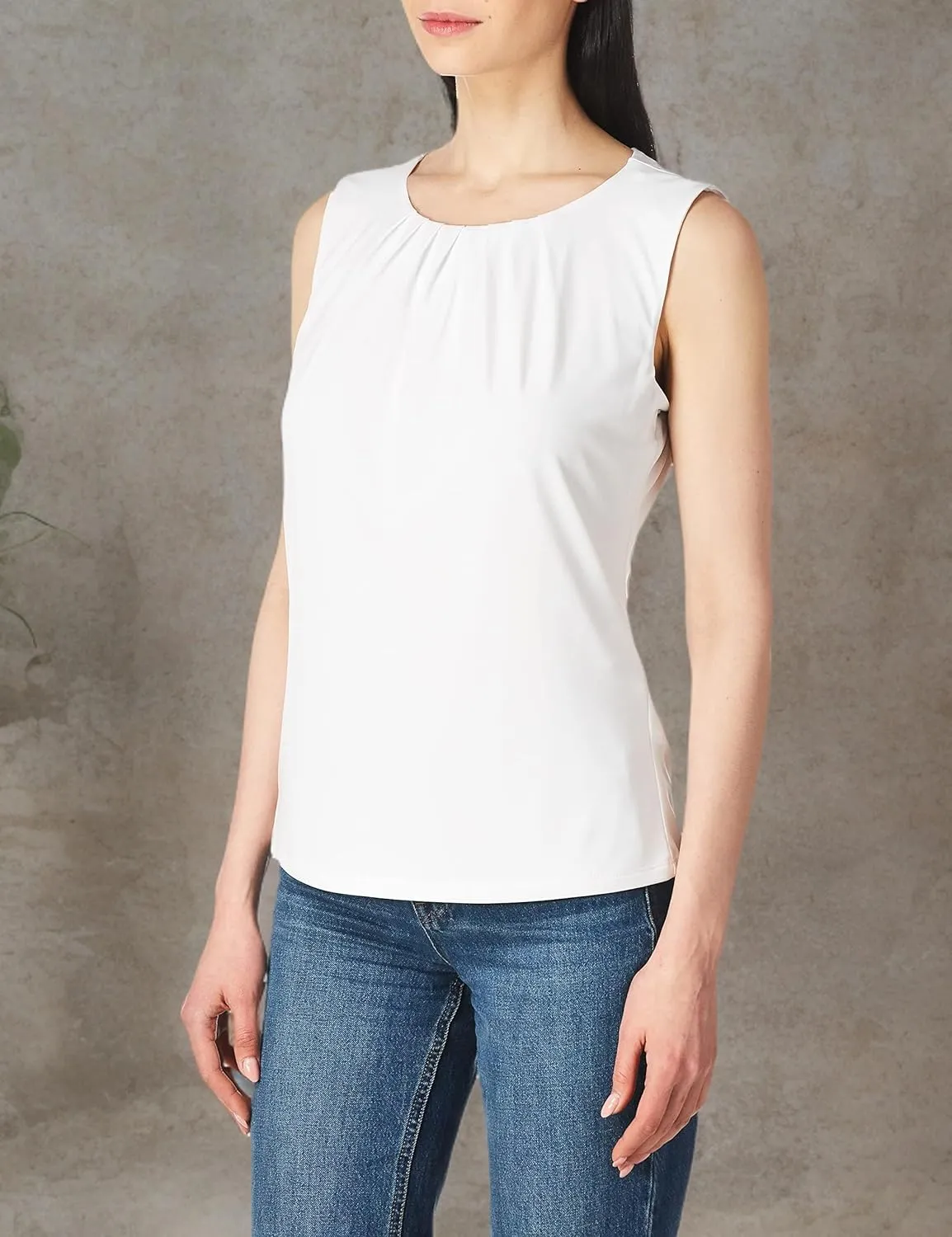 Calvin Klein Women's Pleat Neck Sleeveless Cami