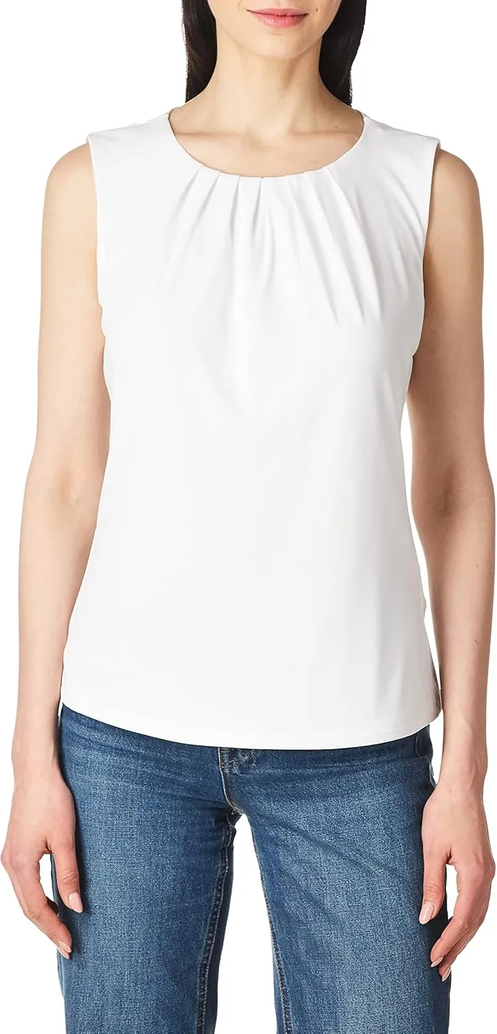Calvin Klein Women's Pleat Neck Sleeveless Cami