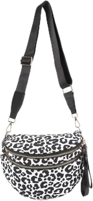 Checkered Crossbody Bum Bags for Women Nylon Checkered Purse Checkerboard Fanny Pack
