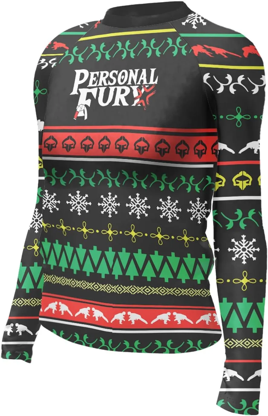 Christmas Compression Shirts Base Layer Woman Super Lightweight Fabric, Healing Hands Underscrub Long Sleeve