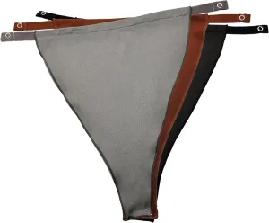 Cleavage Cover Original Snappy Cami (828) - Classic NO LACE (Solid) - Set of 3 [Black, Gray and Brown]
