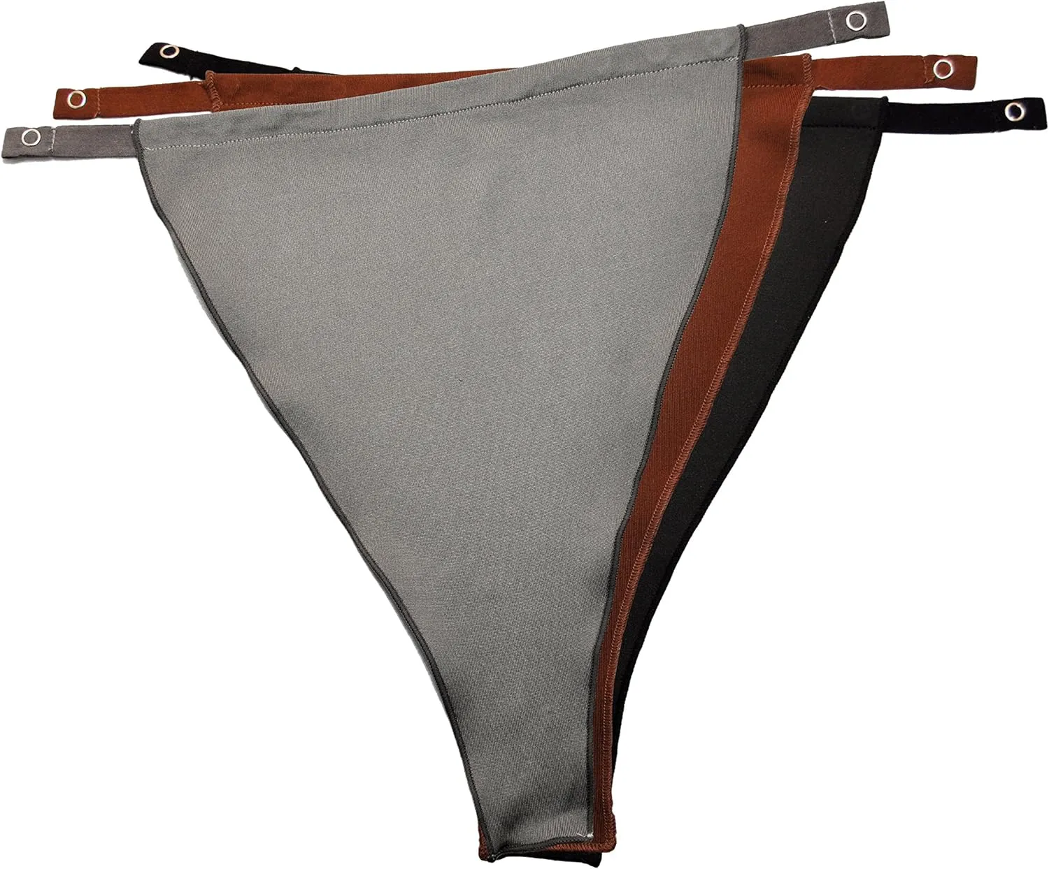Cleavage Cover Original Snappy Cami (828) - Classic NO LACE (Solid) - Set of 3 [Black, Gray and Brown]