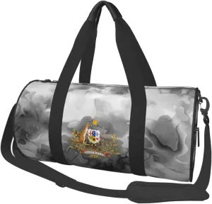 Coat of Arms of Australia Convertible Garment Bag with Shoulder Strap, Carry on Garment Duffel Bag for Men Women - Rolling Foldable for Travel Luggage Bags (Black)