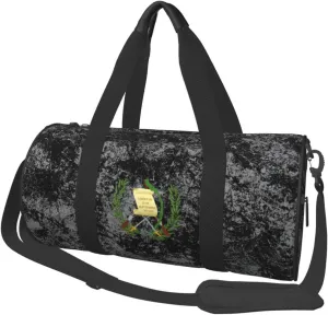 Coat of arms of Guatemala Convertible Garment Bag with Shoulder Strap, Carry on Garment Duffel Bag for Men Women - Rolling Foldable for Travel Luggage Bags (Black)