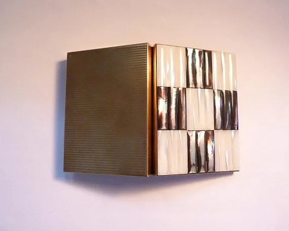Copper wedding anniversary gifts mother of pearl and abalone 1950s musical powder box