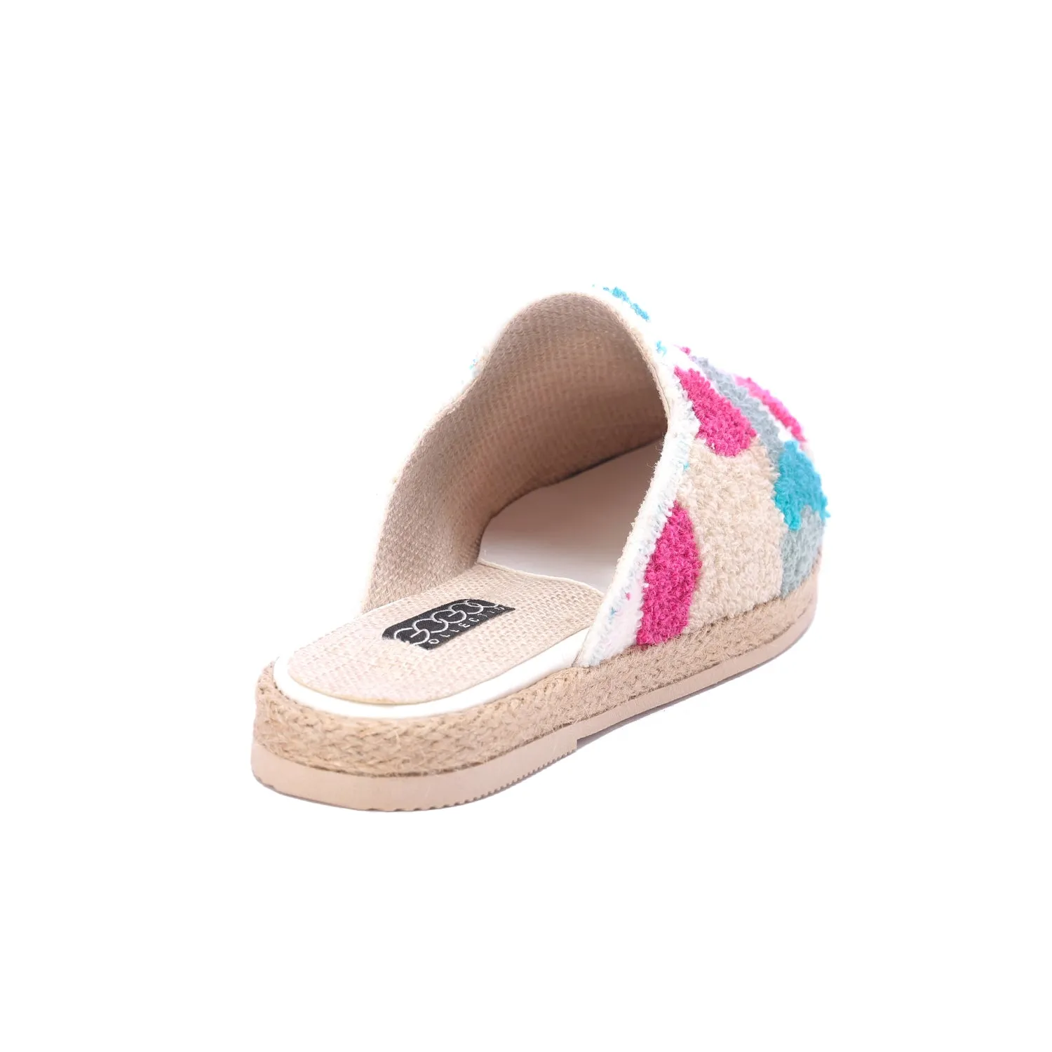 Cozy Luxe Woven Mules-Pink
