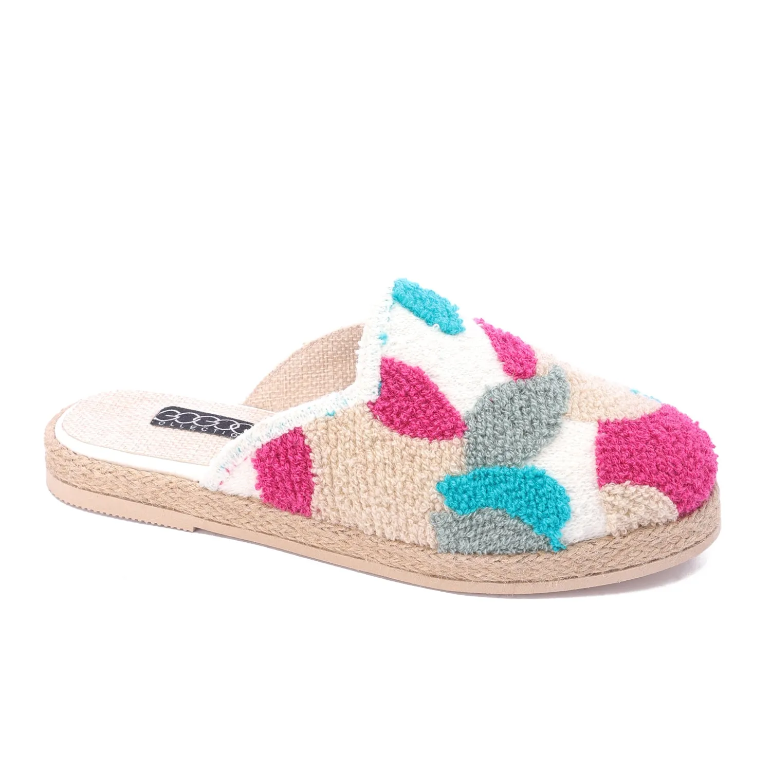 Cozy Luxe Woven Mules-Pink