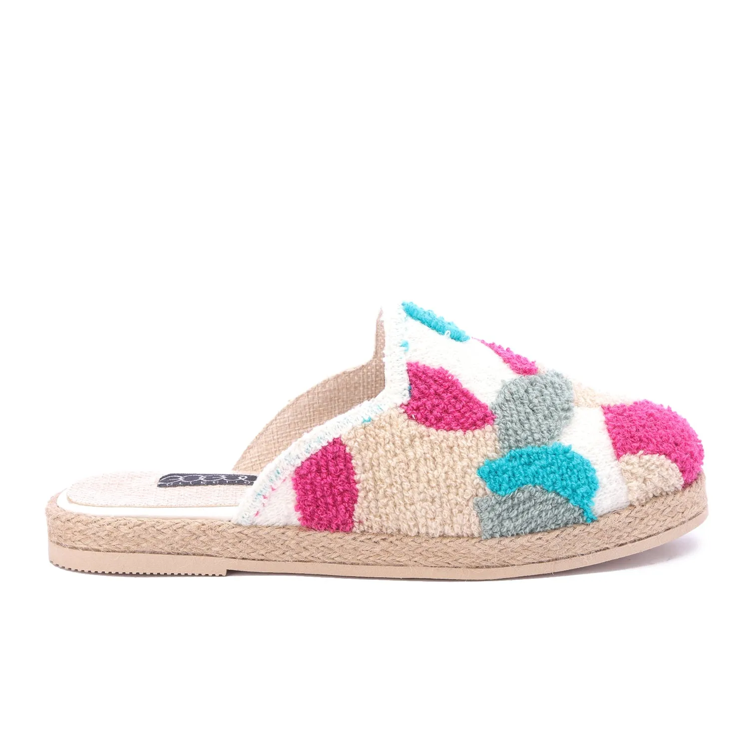 Cozy Luxe Woven Mules-Pink