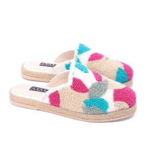 Cozy Luxe Woven Mules-Pink
