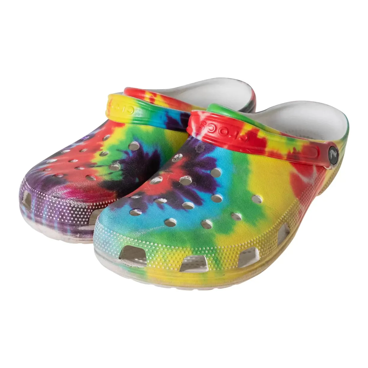 Crocs Classic Rainbow Tie-Dye Clogs - Men's