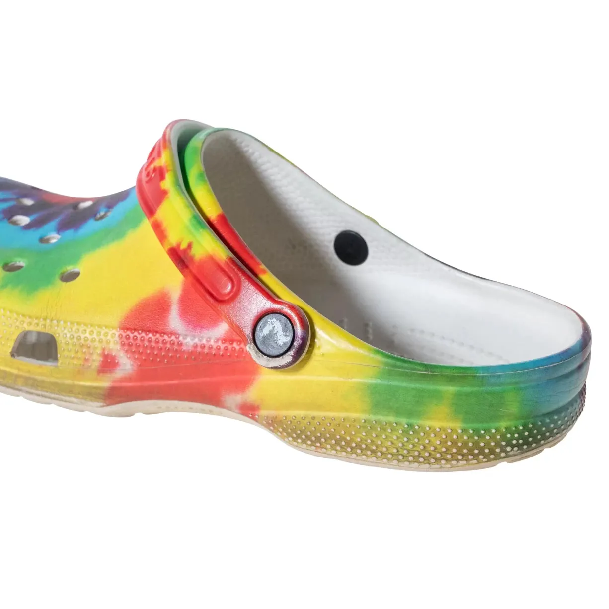 Crocs Classic Rainbow Tie-Dye Clogs - Men's