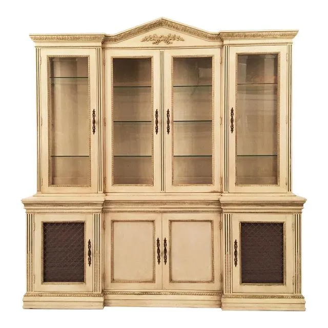 Davis Cabinet Company Lighted China Display and Buffet