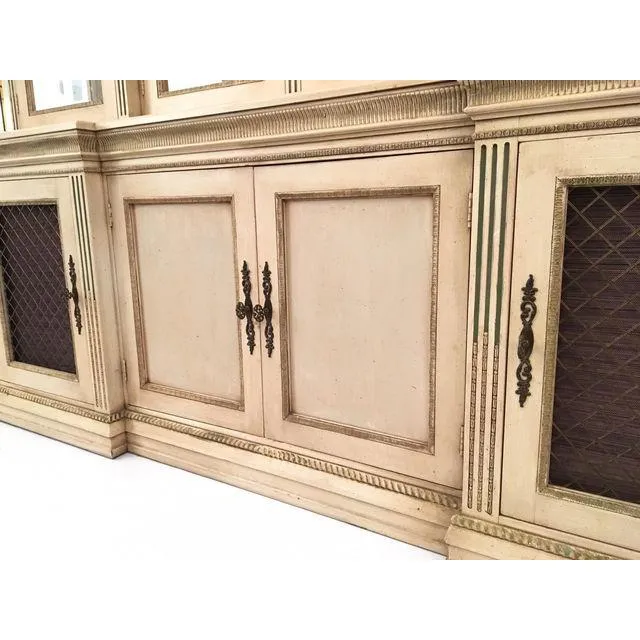 Davis Cabinet Company Lighted China Display and Buffet