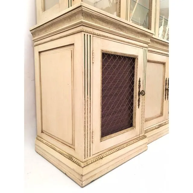 Davis Cabinet Company Lighted China Display and Buffet