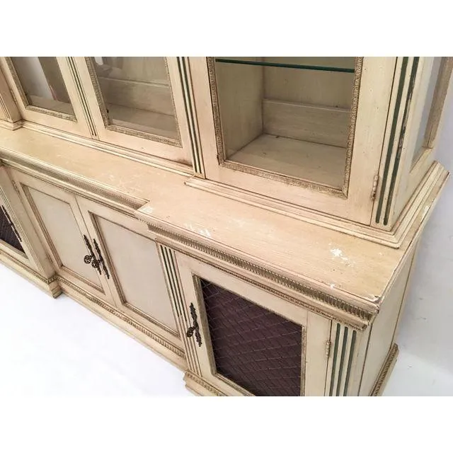 Davis Cabinet Company Lighted China Display and Buffet