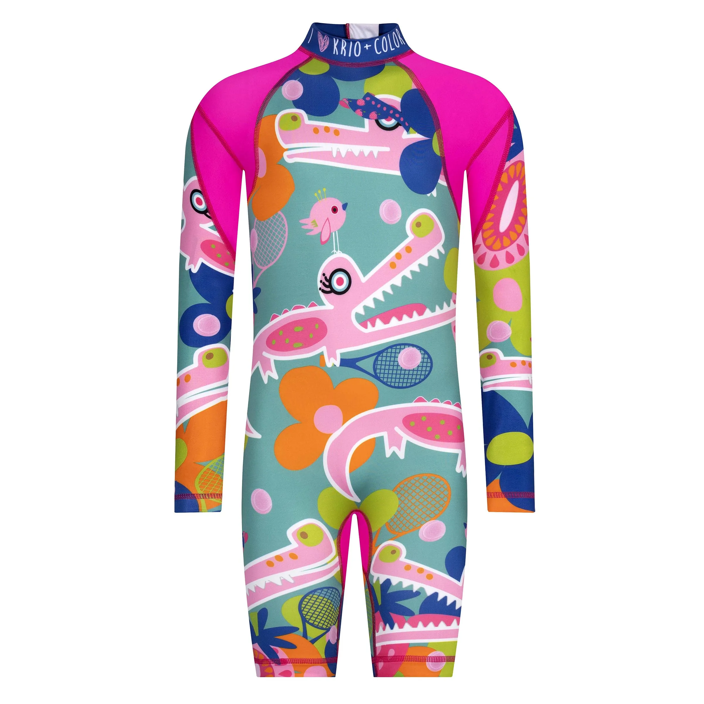 Everglades Girls Long Sleeve Sunsuit