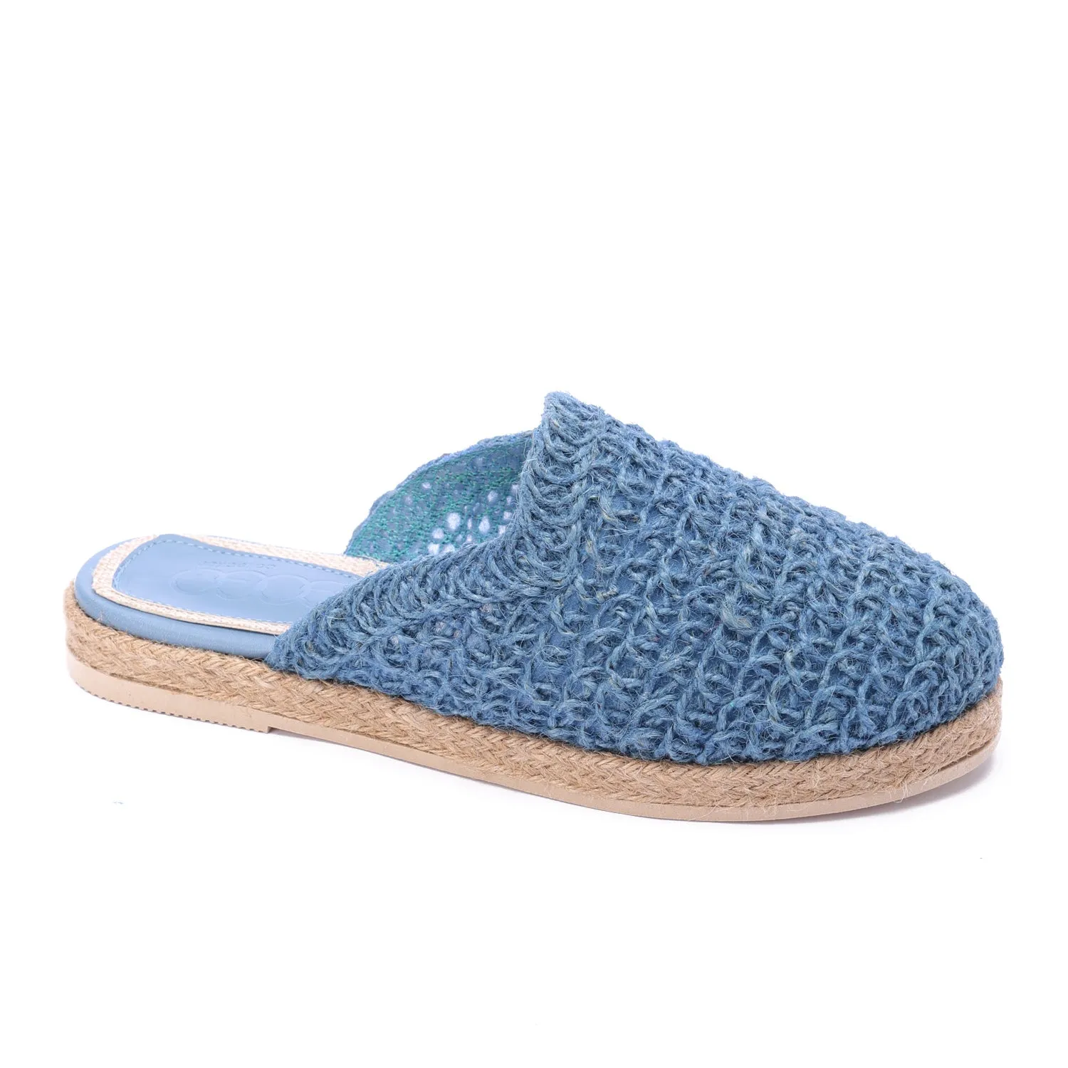 Flat Sole Slip-On Clogs-Blue