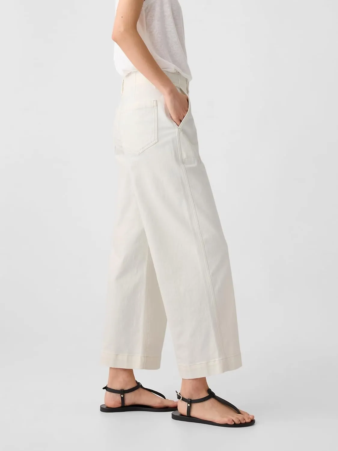GAP Women's High Rise Wide Leg Jeans