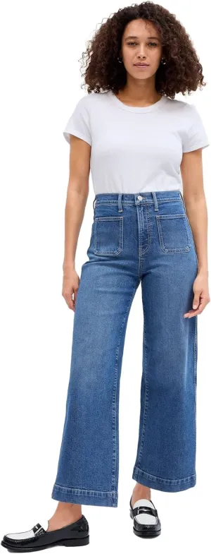 GAP Women's High Rise Wide Leg Jeans