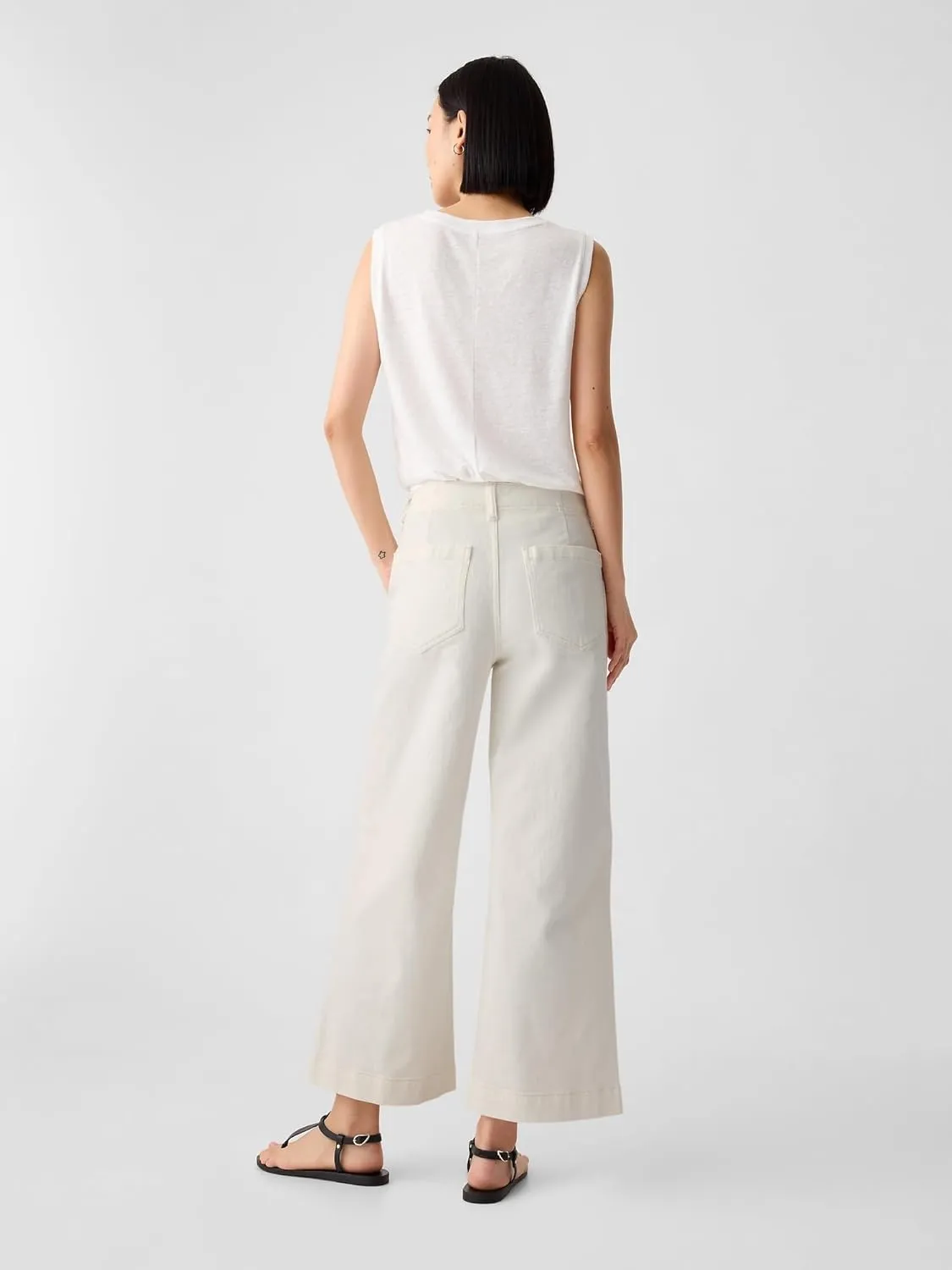 GAP Women's High Rise Wide Leg Jeans