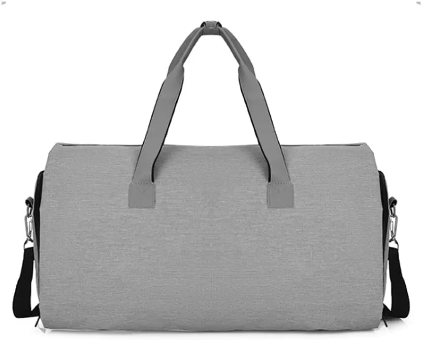 Garment Bags for Business Travel Convertible Travel Duffel Bag Carry on Garment Bag 2 in 1 Weekender Suit Bag for Men (Grey), Gray