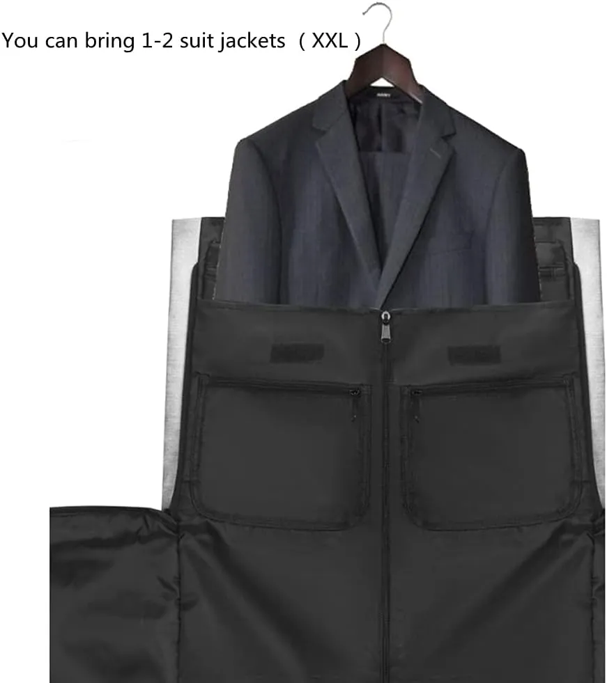Garment Bags for Business Travel Convertible Travel Duffel Bag Carry on Garment Bag 2 in 1 Weekender Suit Bag for Men (Grey), Gray