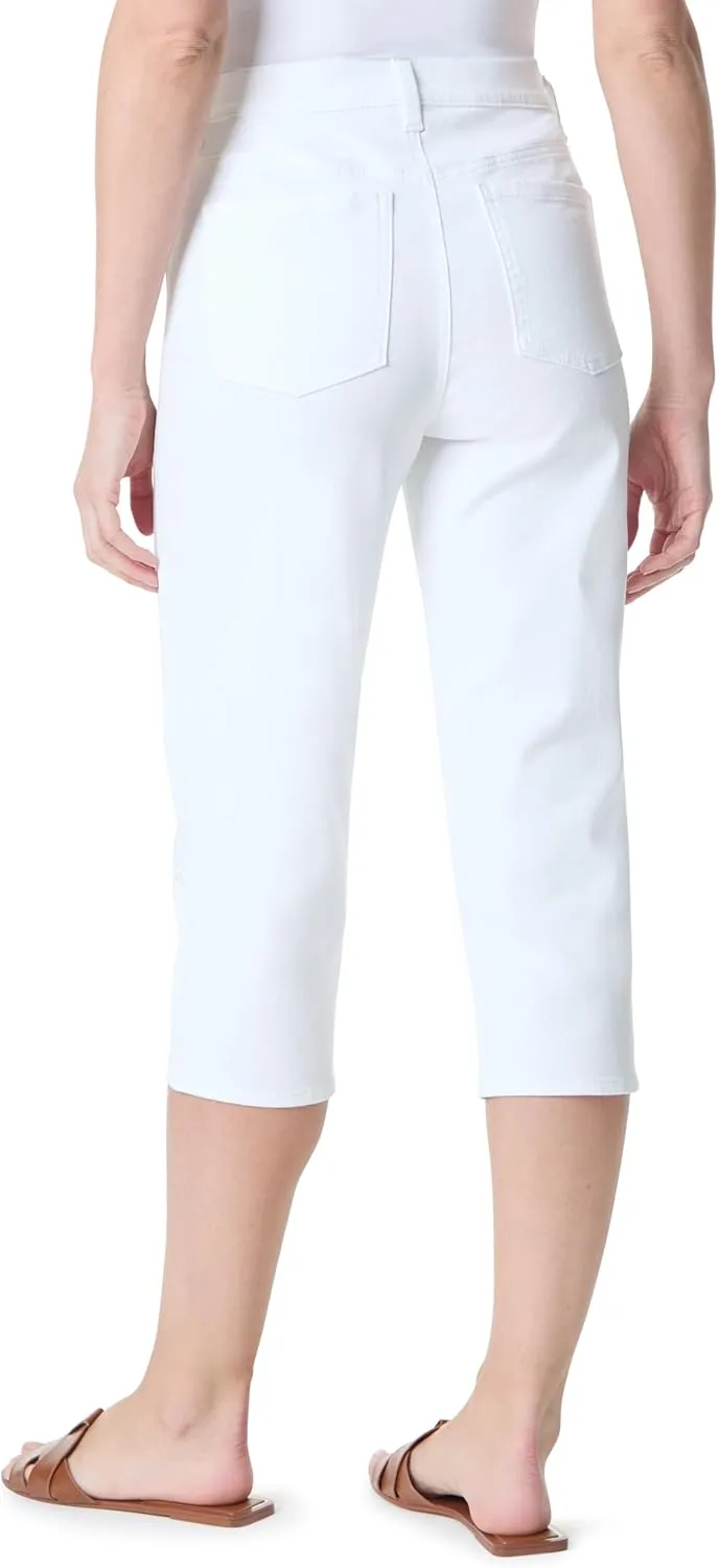 Gloria Vanderbilt Women's Amanda Capri with High Rise Straight Standard