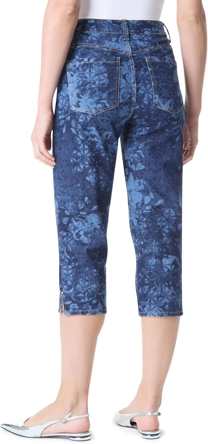 Gloria Vanderbilt Women's Amanda Capri with High Rise Straight Standard